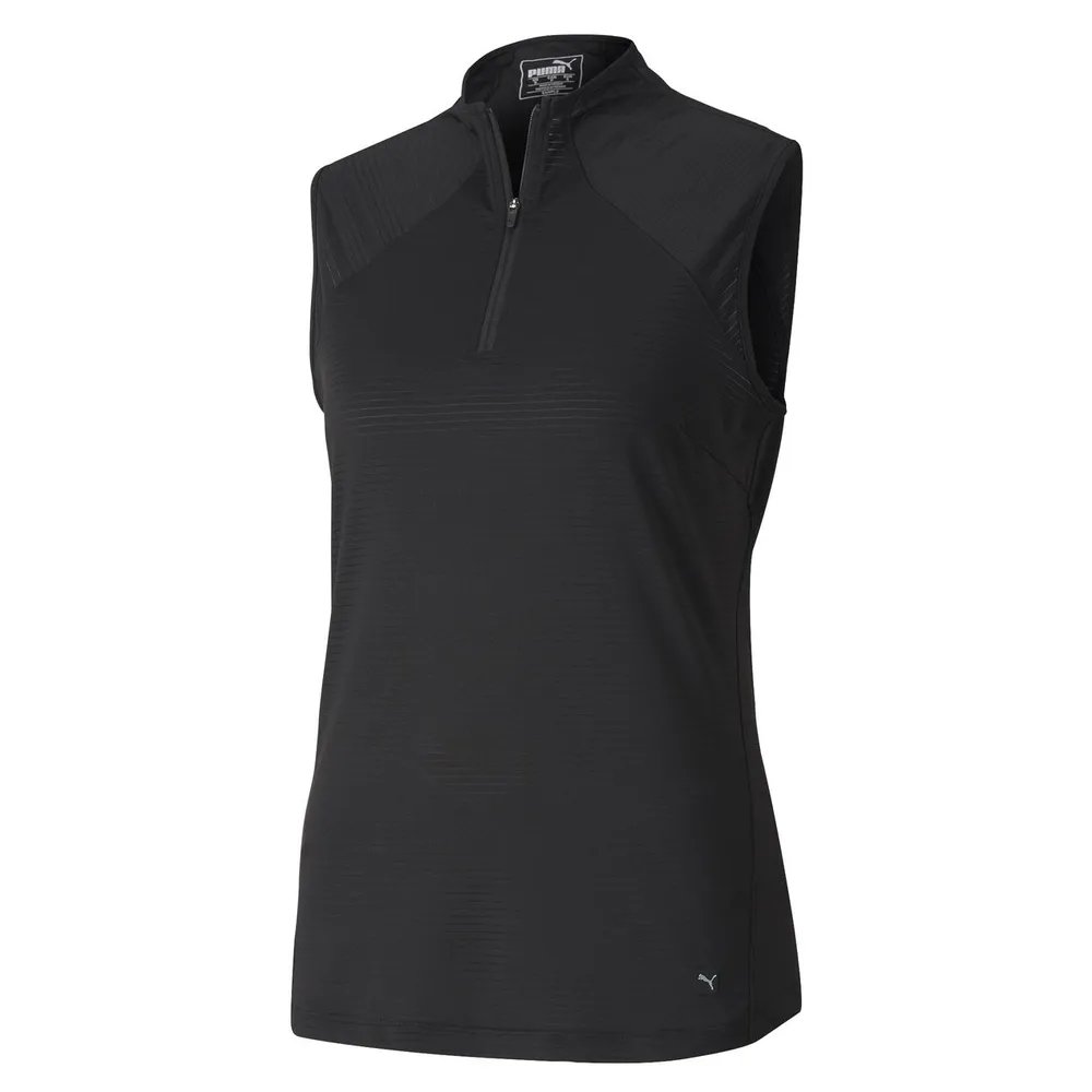 Women's Daily Golf Mockneck Sleeveless Top