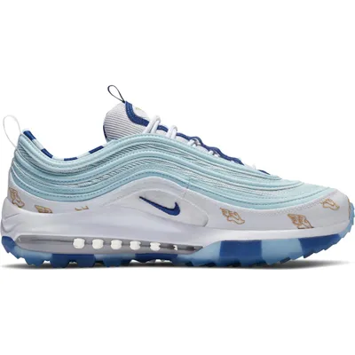 Air Max 97 G NRG US Open Spikeless Golf Shoe - White/Blue/Yellow