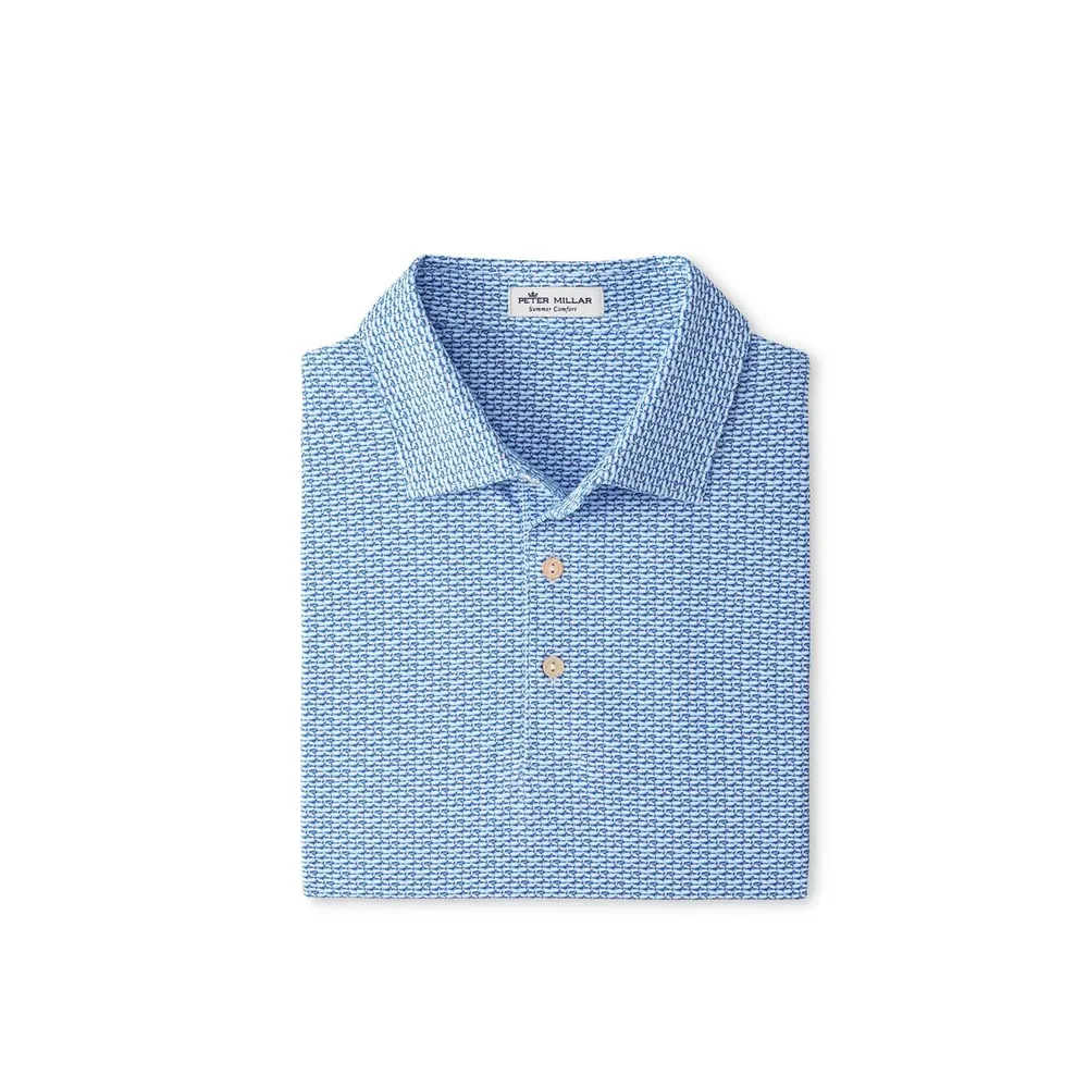 Men's Edgewater Fish Short Sleeve Polo