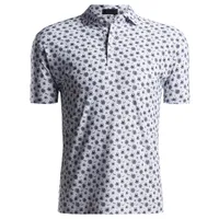 Men's Sketch Printed Short Sleeve Polo