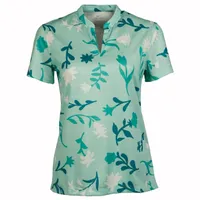 Women's Breathe Floral Print Short Sleeve Polo