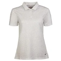 Women's Dry Grid Print Short Sleeve Polo