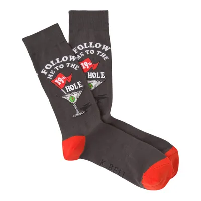 Men's 19th Hole Crew Sock