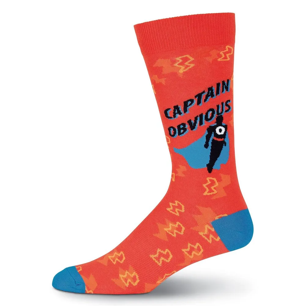 Men's Captain Obvious Crew Sock