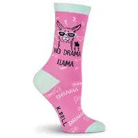 Women's No Drama Llama Crew Sock