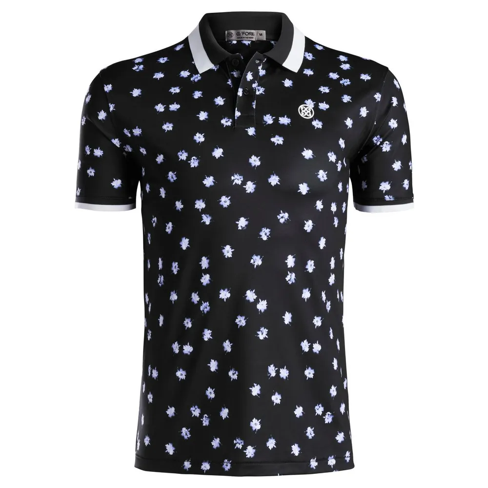 Men's Floral Short Sleeve Polo