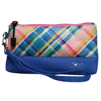 Plaid Sorbet Wristlet