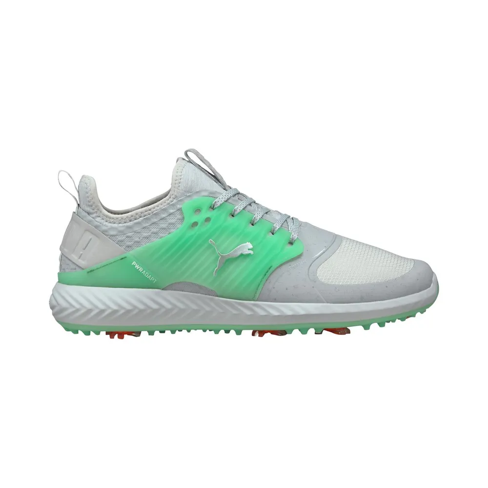 Men's Ignite PWRAdapt Caged Flash FM Limited Edition Spiked Golf Shoe - Grey/Light Green