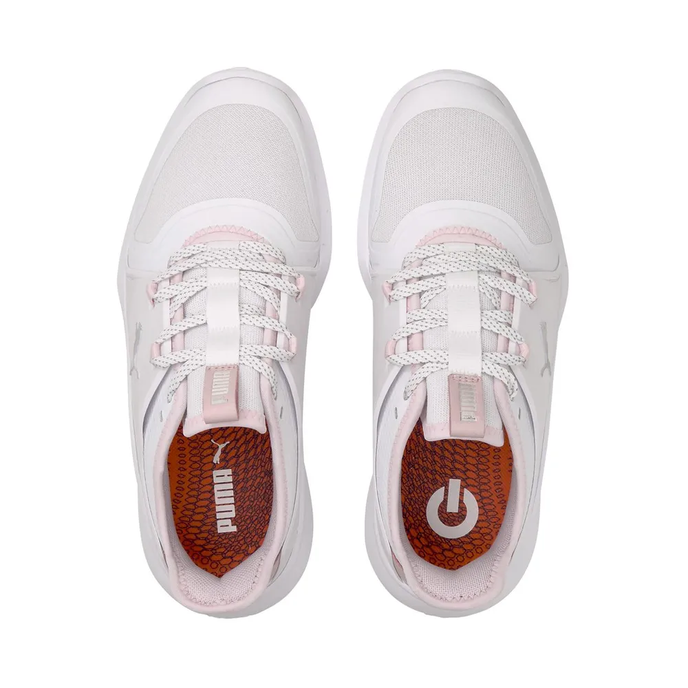 Women's Ignite Fasten 8 Spikeless Golf Shoe - White/Light Pink