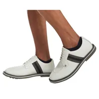 Men's Limited Edition Grosgrain Split Toe Gallivanter Spikeless Golf Shoe - White/Grey