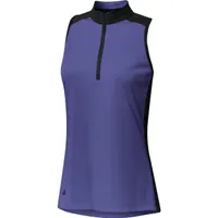 Women's HEAT.RDY Primeblue Colourblock Quarter Zip Sleeveless Polo