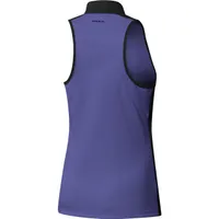 Women's HEAT.RDY Primeblue Colourblock Quarter Zip Sleeveless Polo