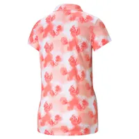 Women's Cloudspun Watercolour Floral Short Sleeve Polo