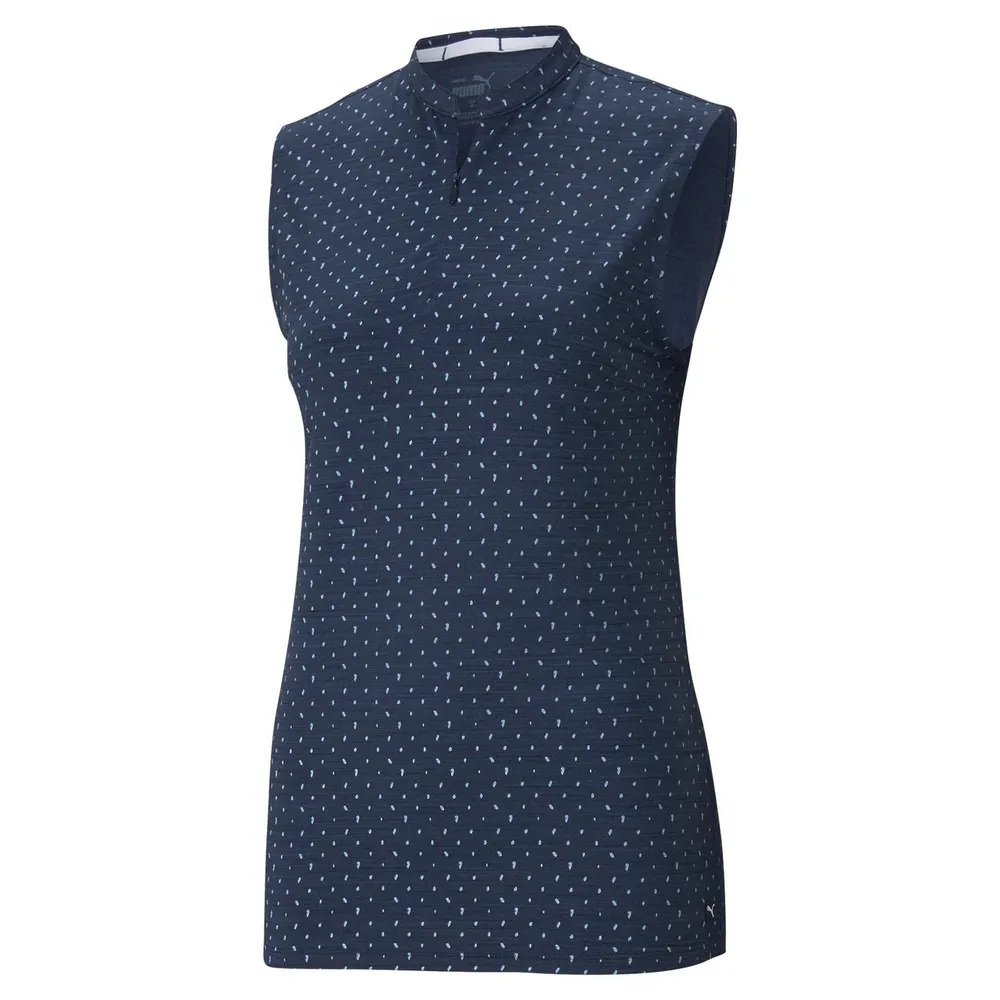 Women's Cloudspun Polka Dot Sleeveless Polo