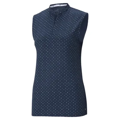 Women's Cloudspun Polka Dot Sleeveless Polo