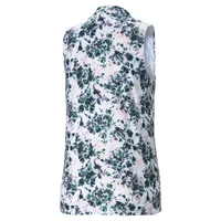 Women's Cloudspun Floral Tie Dye Sleeveless Polo