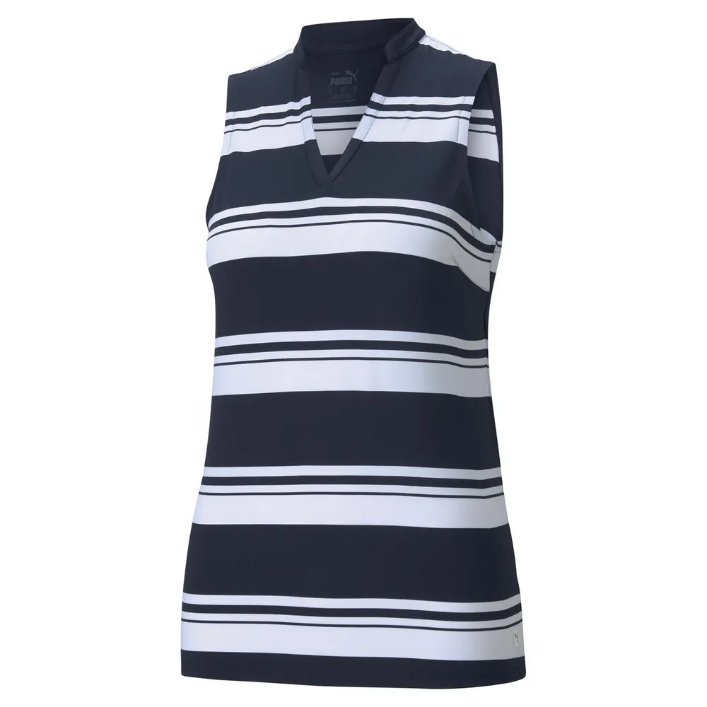 Women's Cloudpsun Valley Stripe Sleeveless Polo