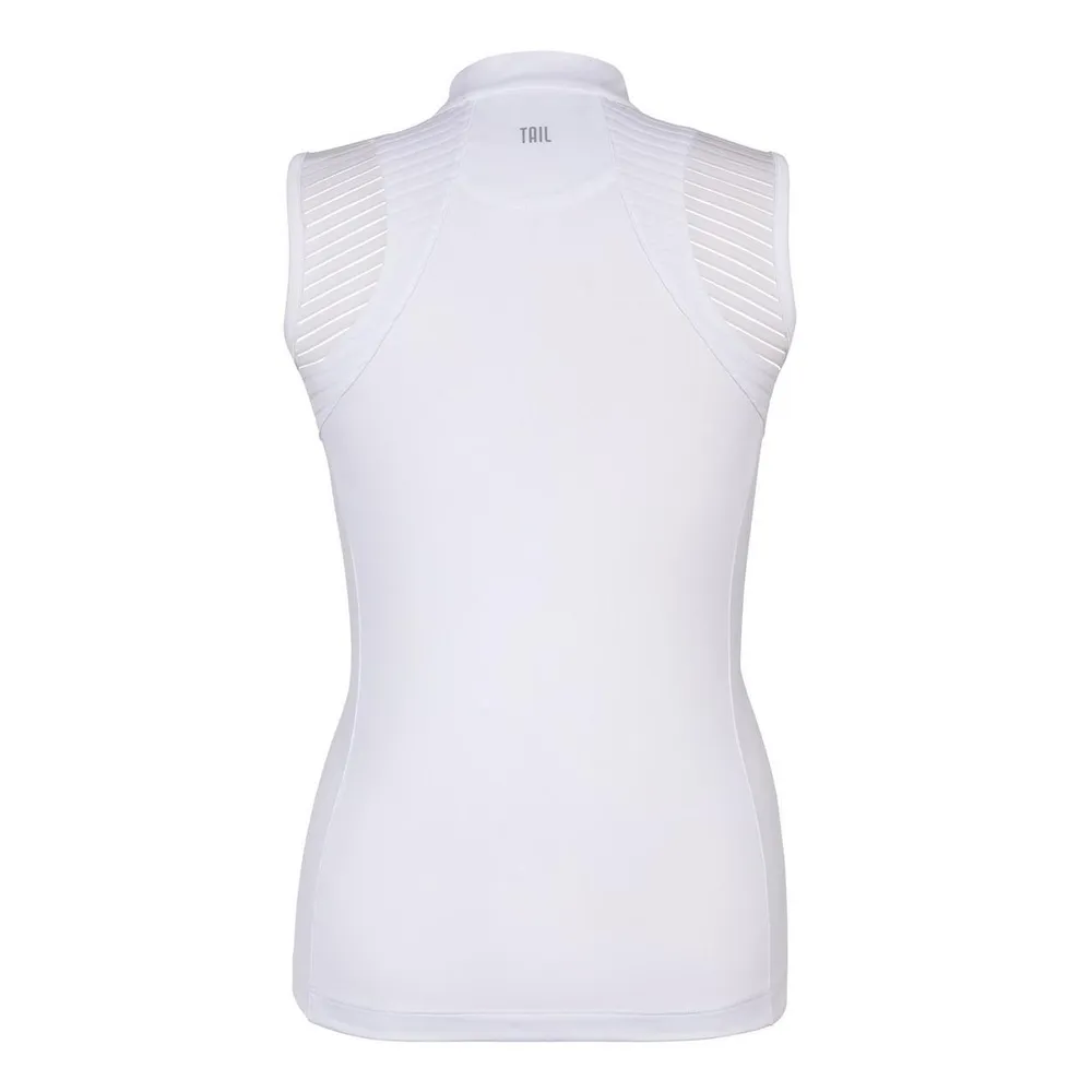 Women's Rachel V-Mock Zip Sleeveless Top