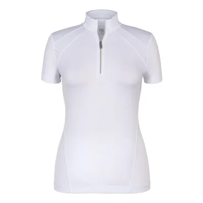 Women's Kai Mock Neck Zip Short Sleeve Top