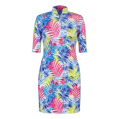 Women's Zaya UPF 50+ Prism Palm Printed Half Sleeve Dress