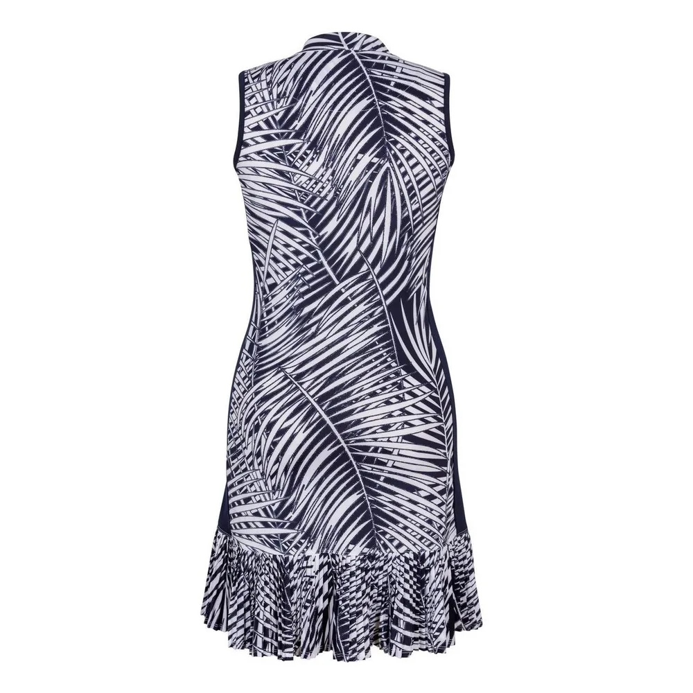 Women's Nabila Palm Print Sleeveless Dress