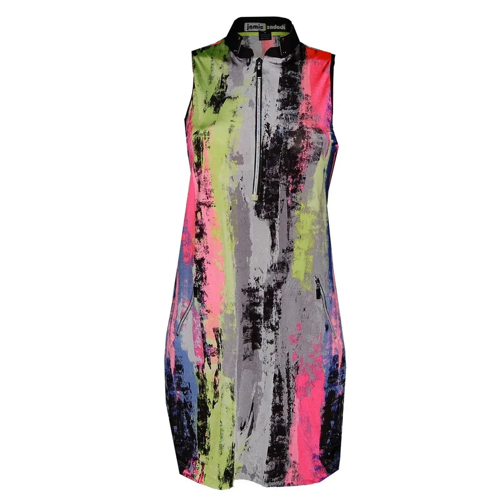 Women's Kyoto Print Mockneck Sleeveless Dress