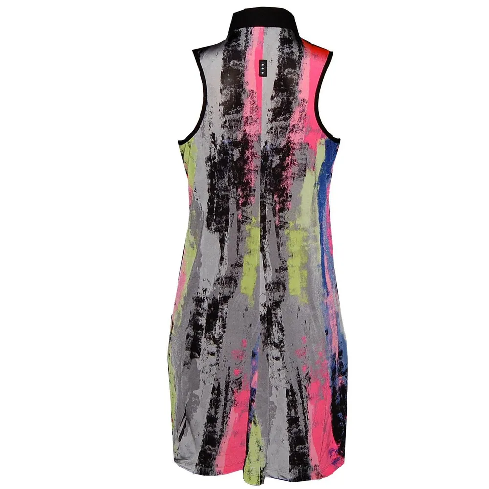 Women's Kyoto Print Mockneck Sleeveless Dress