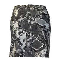 Women's Snake Print 17.5 Inch Skort