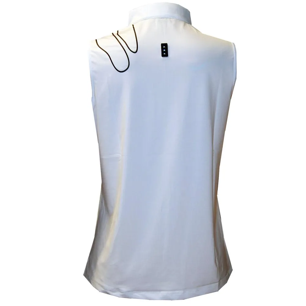 Women's Zip Mockneck Sleeveless Top