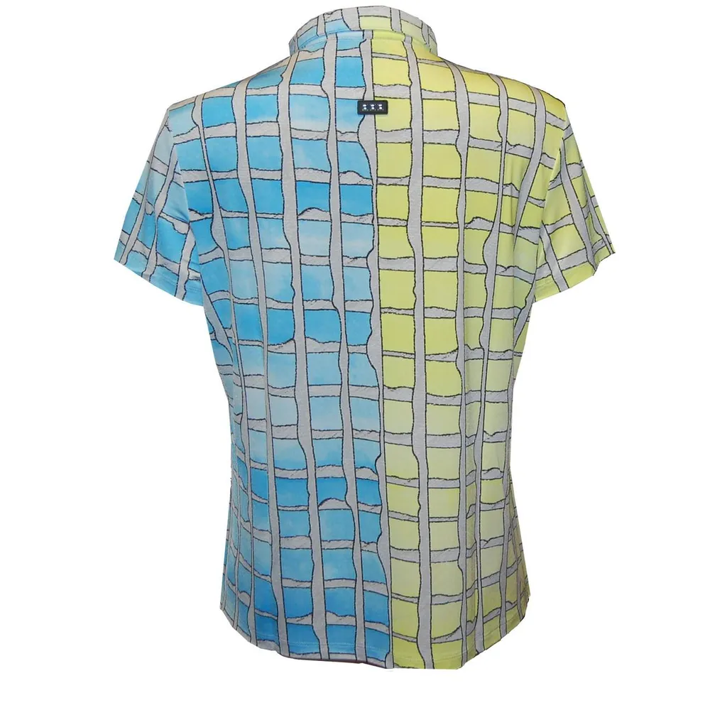 Women's Shibori Print Short Sleeve Top