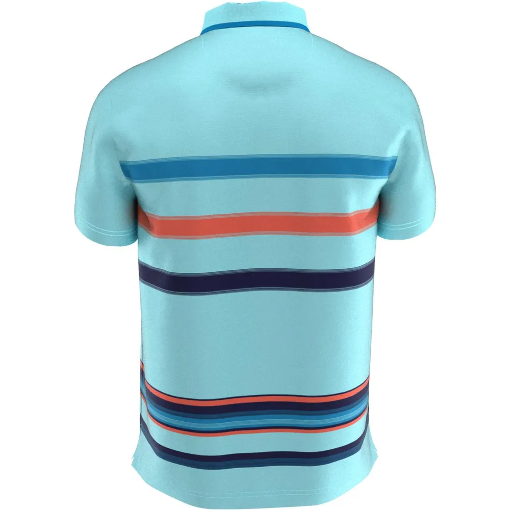 Men's 19th Hole Stripe Short Sleeve Polo