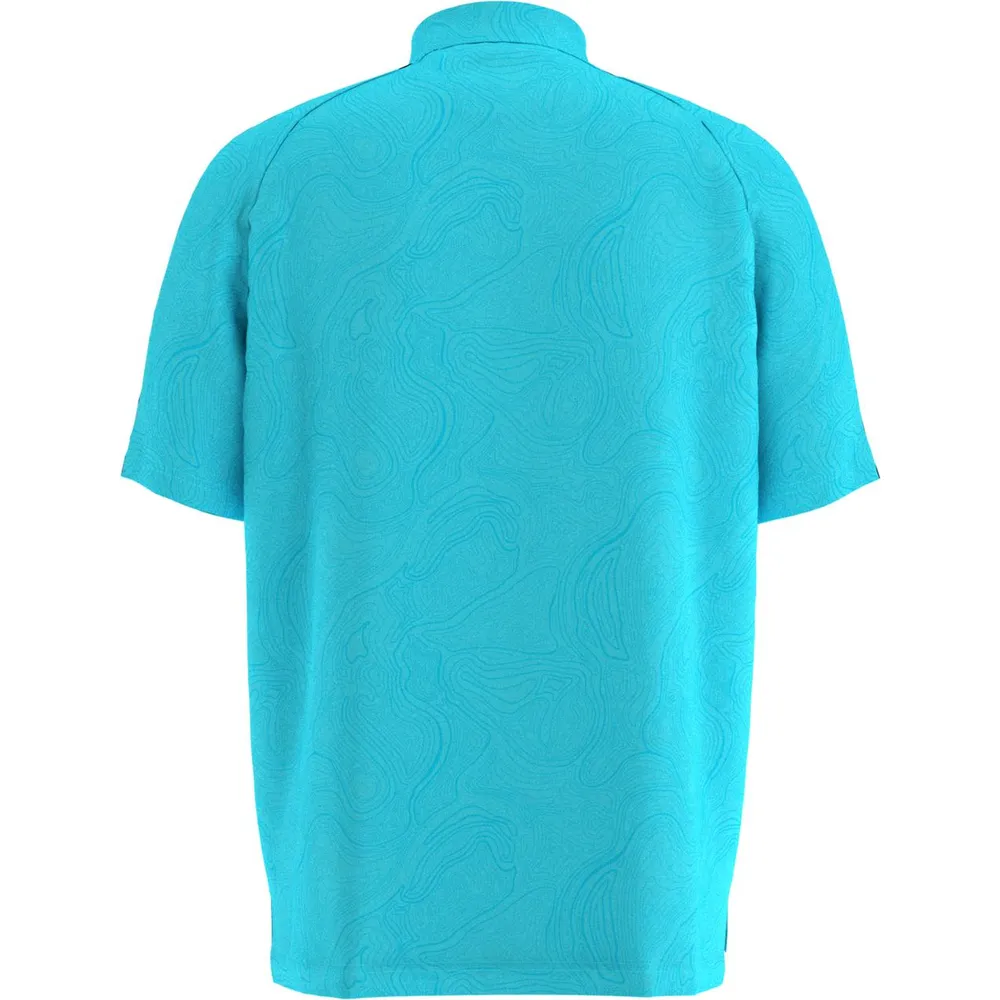 Men's All Over Contour Printed Short Sleeve Polo