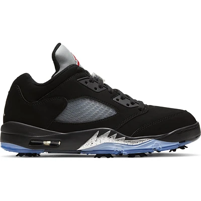 Air Jordan V Low Spiked Golf Shoe - Black/Metallic