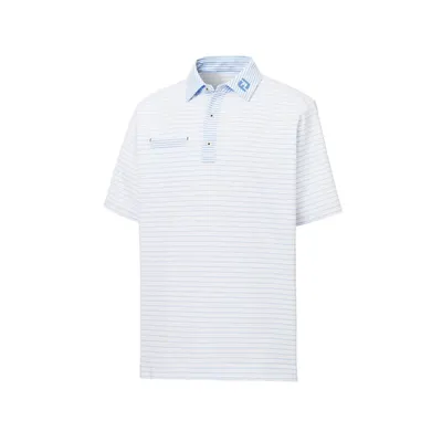 Men's Lisle Pinstripe Mix Short Sleeve Polo