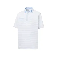 Men's Lisle Pinstripe Mix Short Sleeve Polo