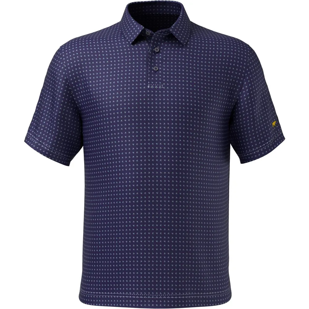 Men's All Over Geo Print Short Sleeve Polo