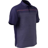 Men's Stripe Printed Short Sleeve Polo