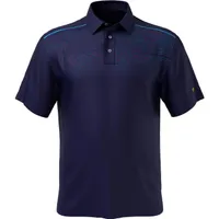 Men's Assymetrical Chest Print Short Sleeve Polo