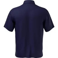 Men's Assymetrical Chest Print Short Sleeve Polo