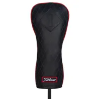 Jet Black Leather Driver Headcover