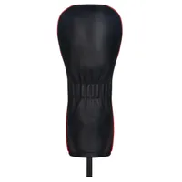 Jet Black Leather Driver Headcover