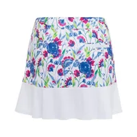 Women's Floral Printed Flounce Skort