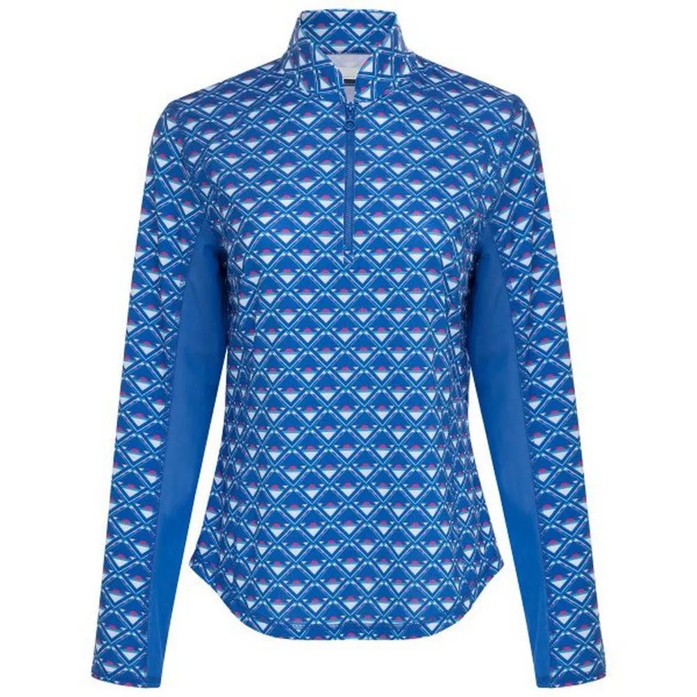 Women's Sun Protection UPF 50 Geo Print Long Sleeve Top