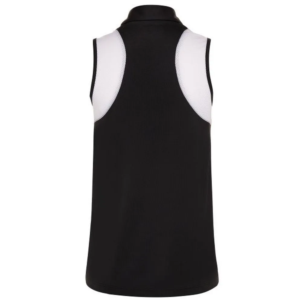 Women's Racer Back Blocking Sleeveless Polo