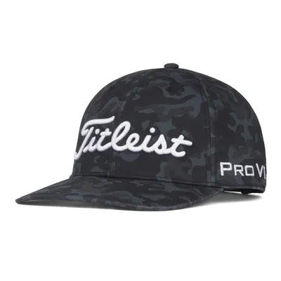 Men's Black Camo Tour Semi Curve Snapback Cap