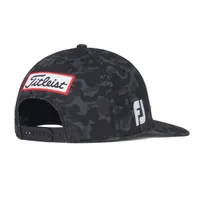 Men's Black Camo Tour Semi Curve Snapback Cap