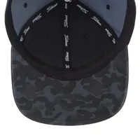 Men's Black Camo Tour Semi Curve Snapback Cap