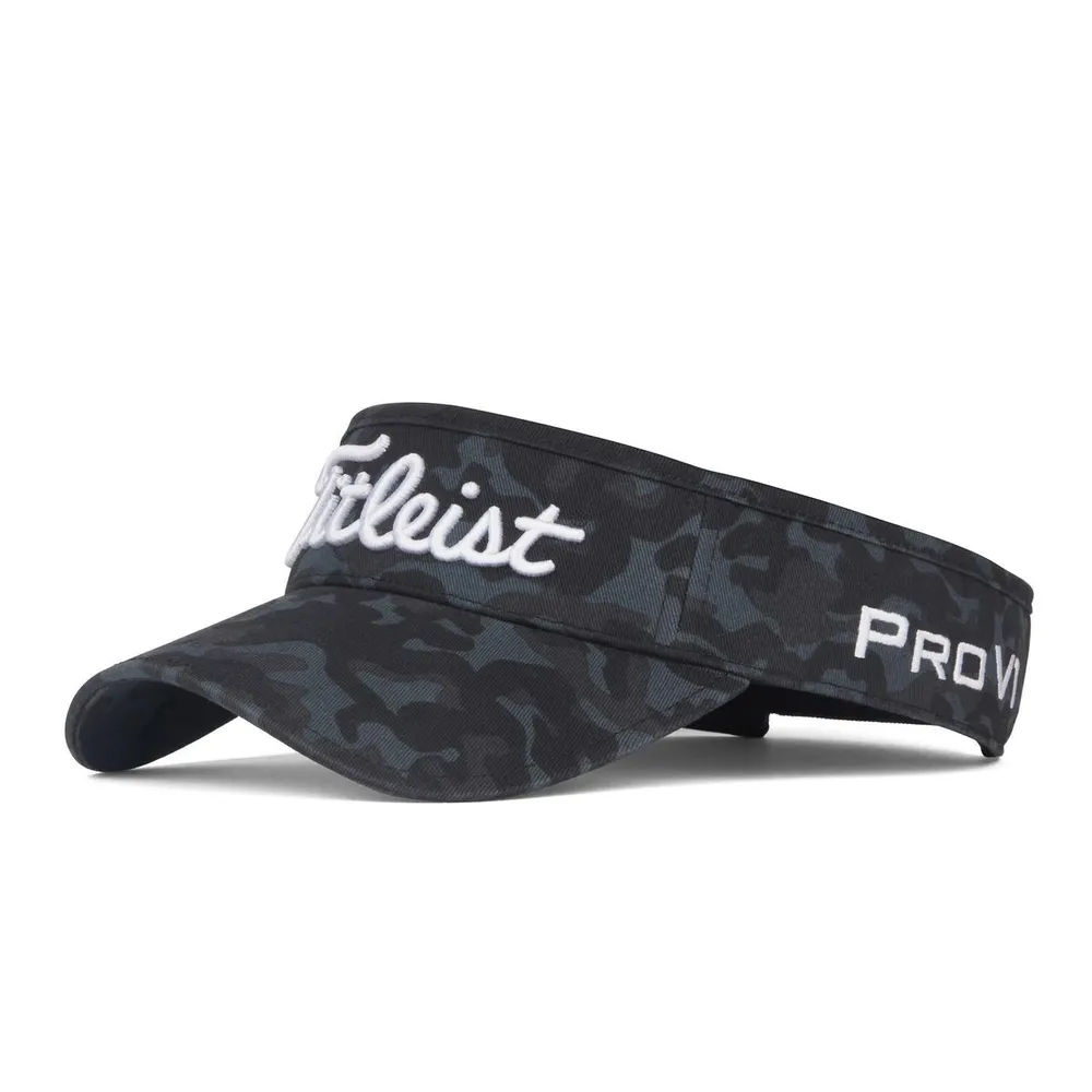 Men's Black Camo Tour Performance Visor