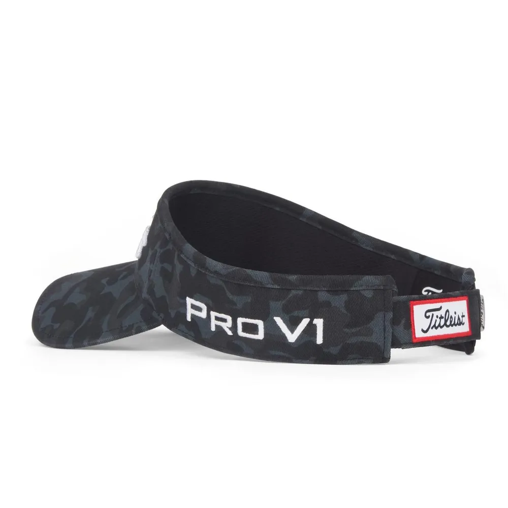 Men's Black Camo Tour Performance Visor