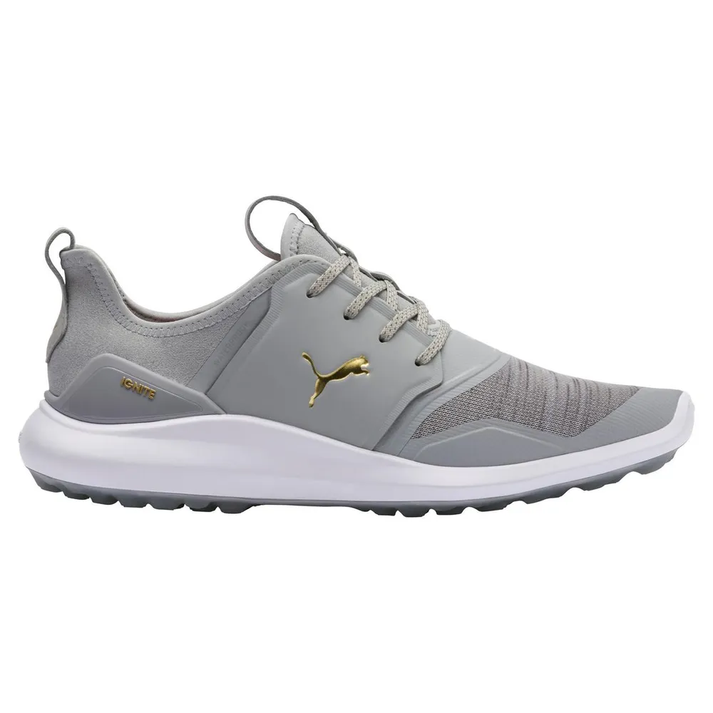 Men's Ignite NXTSpikeless Golf Shoe - Light Grey/Gold